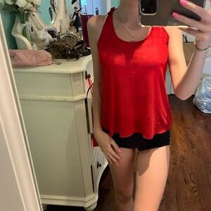 Red aritzia top/cover up